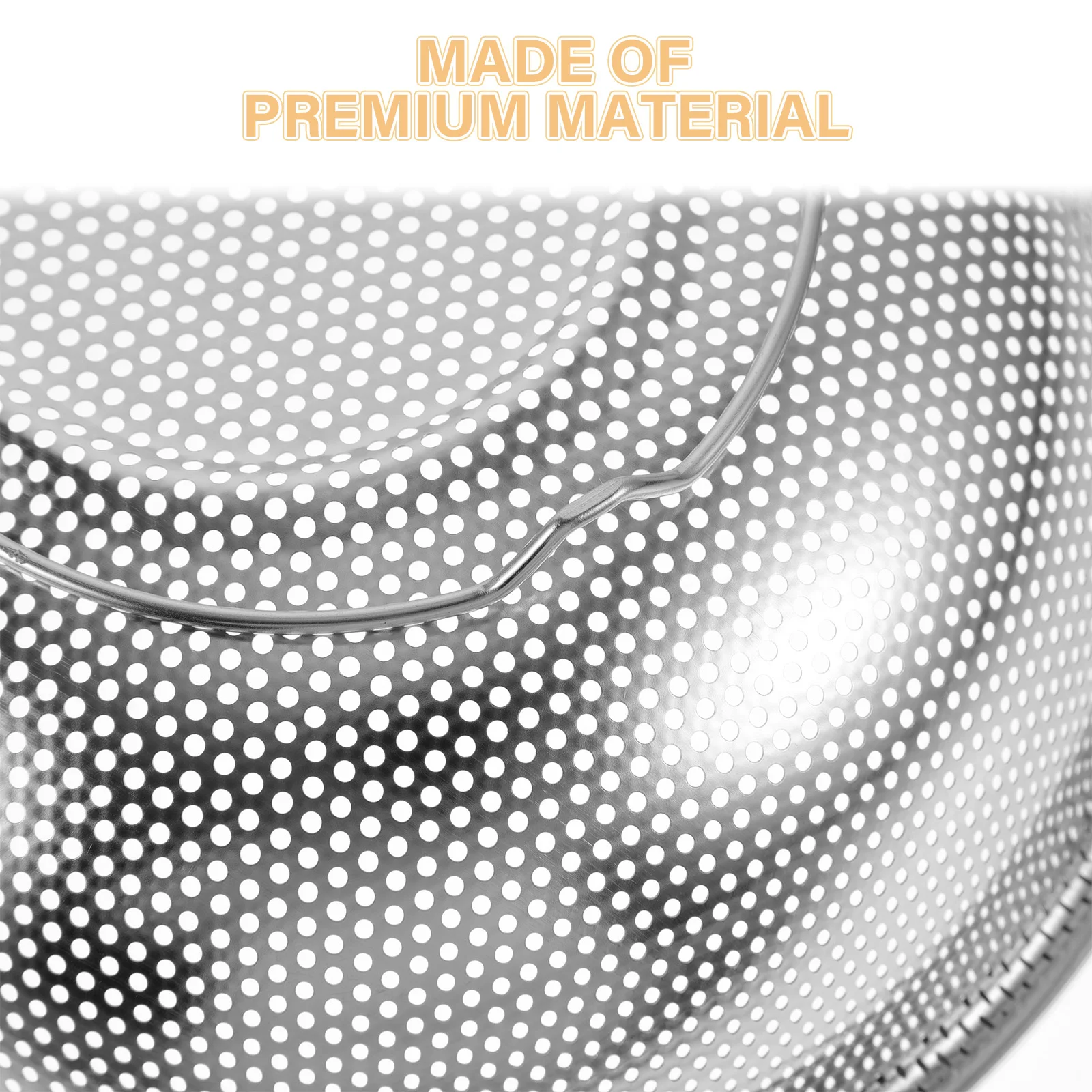 

3 шт., корзина для мытья риса из нержавеющей стали, мелкая сетка, кухонный дуршлаг, чаша с двойной ручкой, сито, сливной контейнер для овощей и фруктов