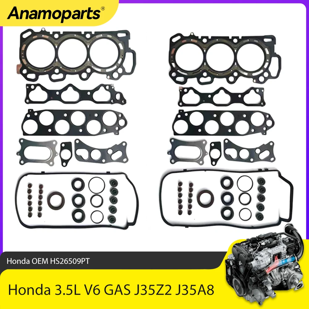 

Engine Parts Cylinder Head Gasket Set Fit 3.5 L J35Z2 J35A8 For Honda Accord Crosstour Odyssey Pilot Ridgeline 3.5L V6 GAS