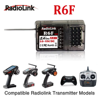 Radiolink R6F Receiver 6 Channel 2.4GHz for RC Car and Boat Radio Transmitter Remote Controller RC6GS V2/RC4GS V2/T8FB/T8S