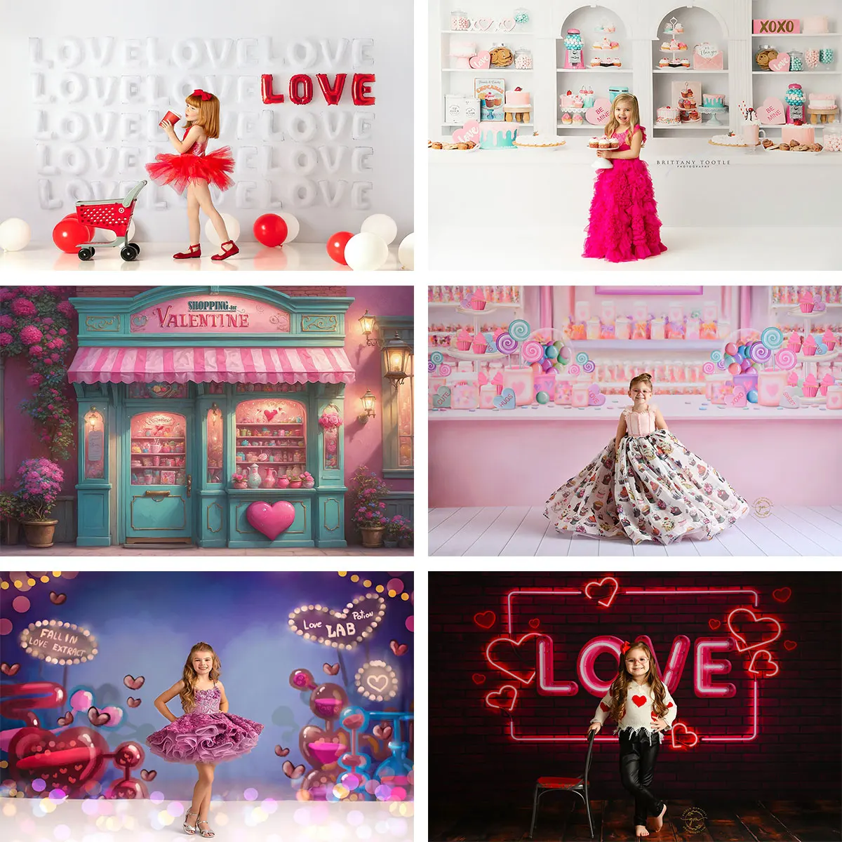 

Happy Valentine's Day Backdrop Kids Cake Smash Photography Props Child Baby Adult Love Roses Photocall Studio Backgrounds