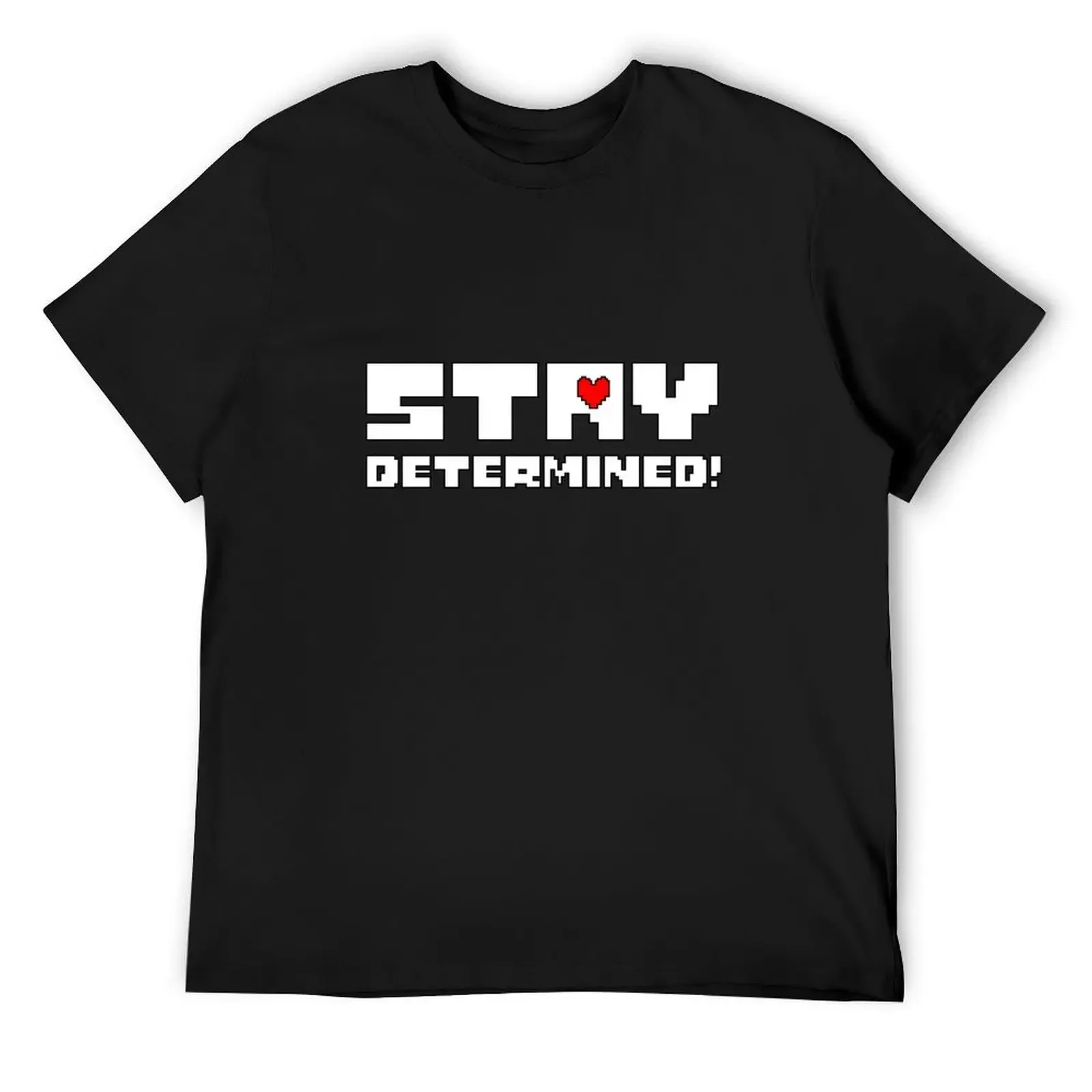 Undertale Stay Determined Determination T-Shirt kawaii clothes baggy shirts slim fit t shirts for men