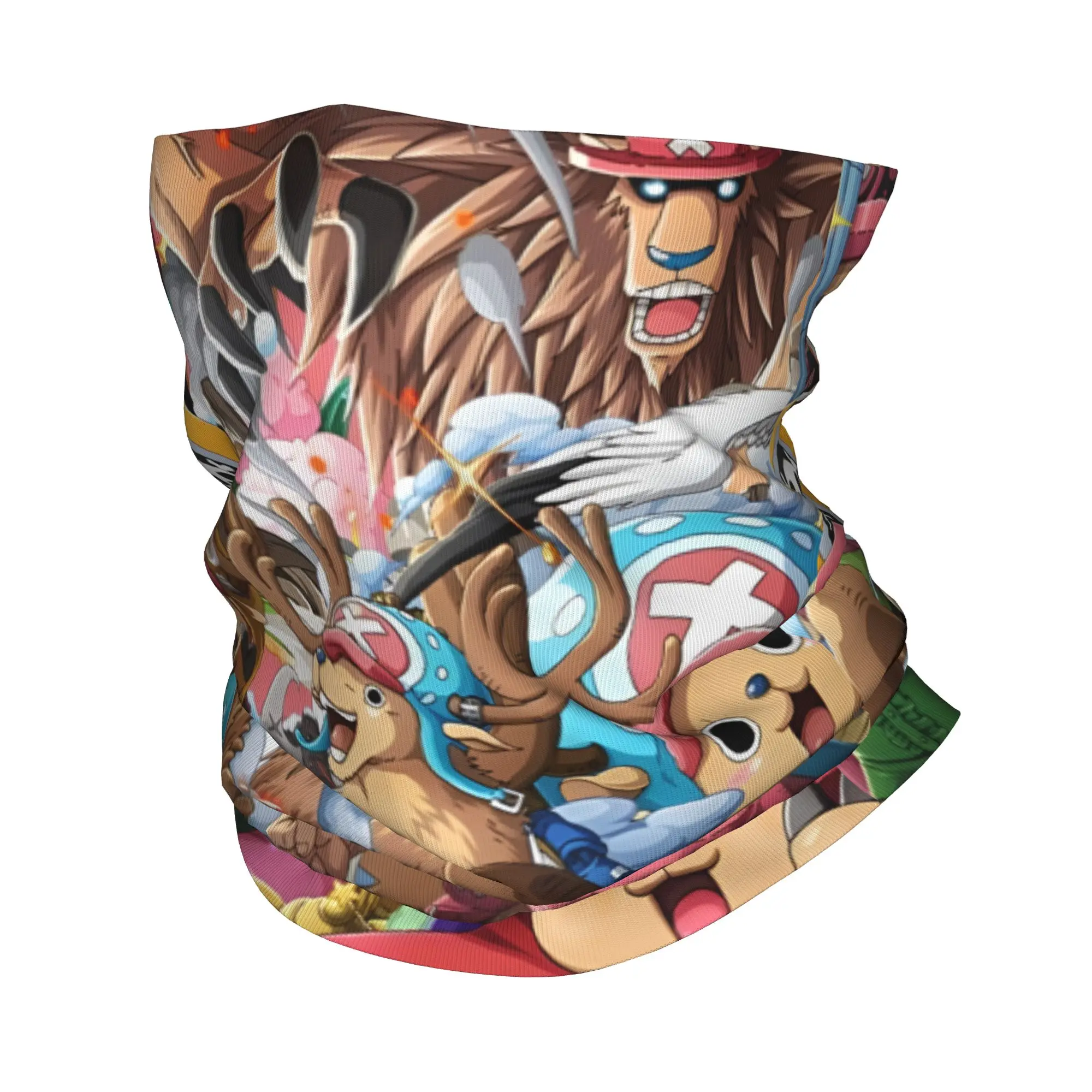 Custom Chopper Janpan Anime Winter Headband Neck Warmer Women Men Hiking Cycling Tube Scarf Cute Face Bandana Gaiter