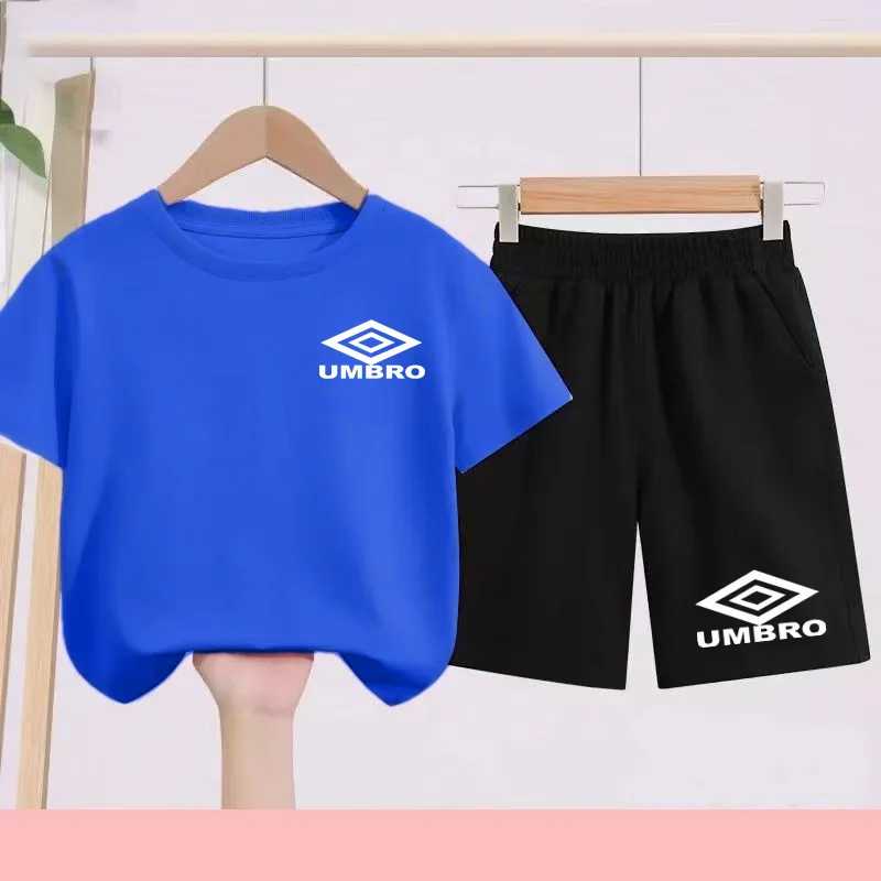 

Kids Summer Charming T-shirts +Shorts New Fashion Letters Print Coat 3-12 Years Boy Girl Toddler Casual Sports Jogging Brand Set