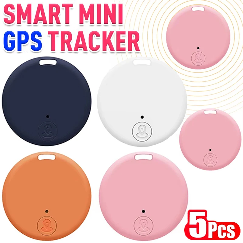 

5pcs Mini GPS Tracker Bluetooth 5.0 Tracker AntiLost Device Dog Pet Kid Bag Wallet Tracking Smart Finder Locator For IOS Android
