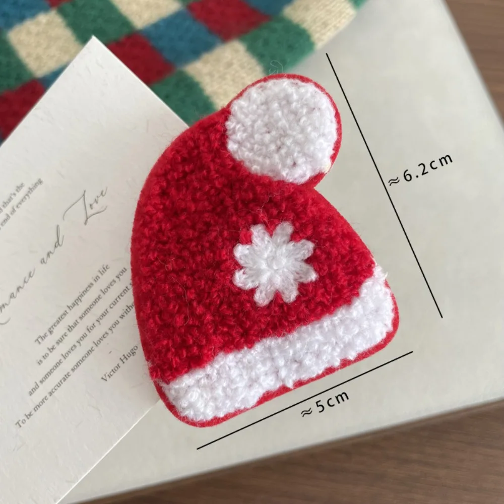 

Новогодняя заколка для волос с полярным медведем, снеговиком, плюшевым бантом, колокольчиком и Санта-Клаусом