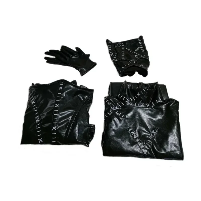 Costume cosplay cinematografico Gatto donna Abito PU Tuta Body Party Abiti di Halloween