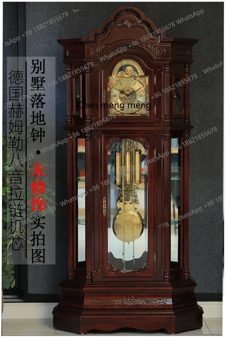 d178 Mechanical Floor Clock Living Room Home Villa Clock Chinese Retro the Grandfather  Pendulum Clock