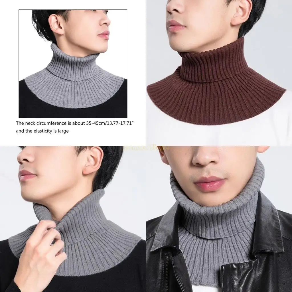

31BF вязаный фальшивый воротник упругий растяжка Съемный съемный палоч