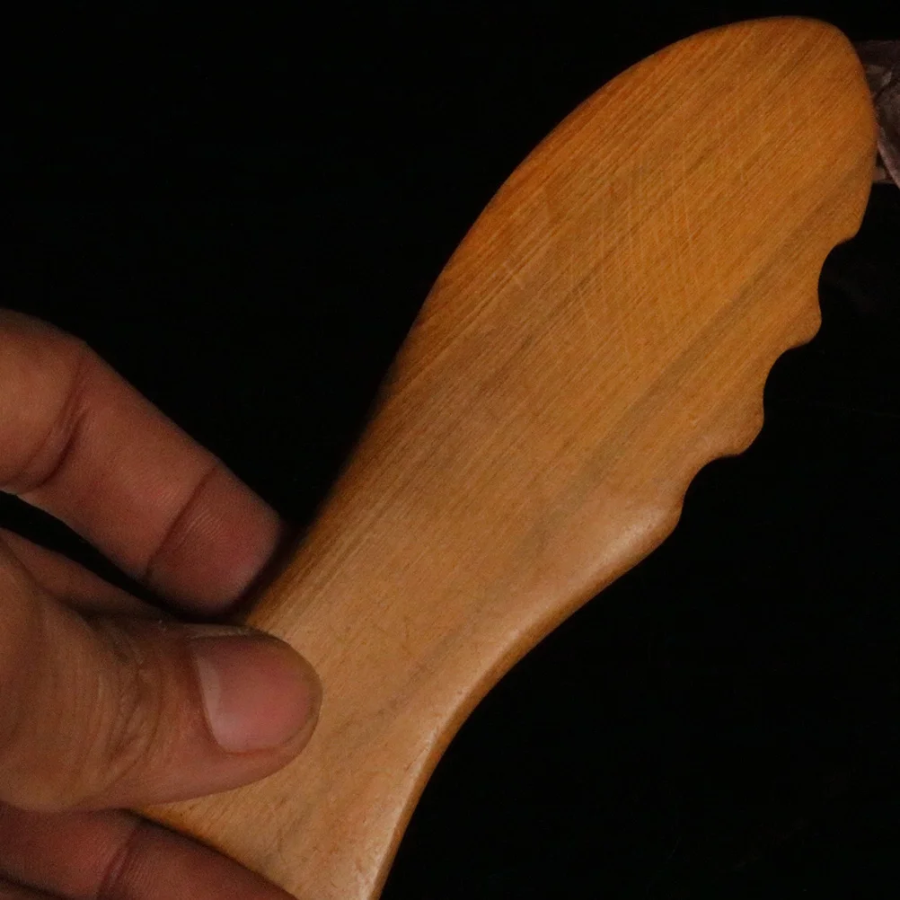 

Massage Fish-shaped Gua Blade Scraping Board Manual Stick Back Massager Tool Hand Body Sculpting