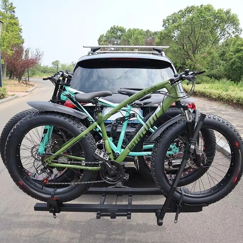 

Bikes Rack 2 Bikes Folding Platform Style Hitch Mounted Bicycle Rack Carrier for SUV Sedan