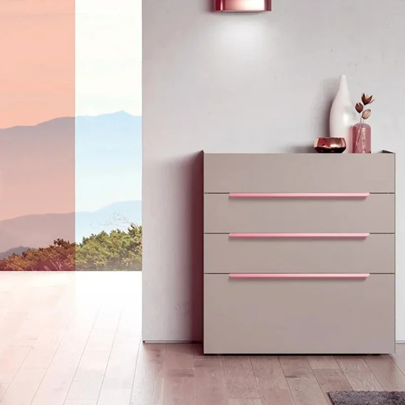 Möbelknöpfe aus Aluminiumlegierung, Schrank- und Garderobengriffe in Blau, Rosa, Weiß, Versteckte Lange Griffe für Küchenschränke und Schubladen – Detail 4