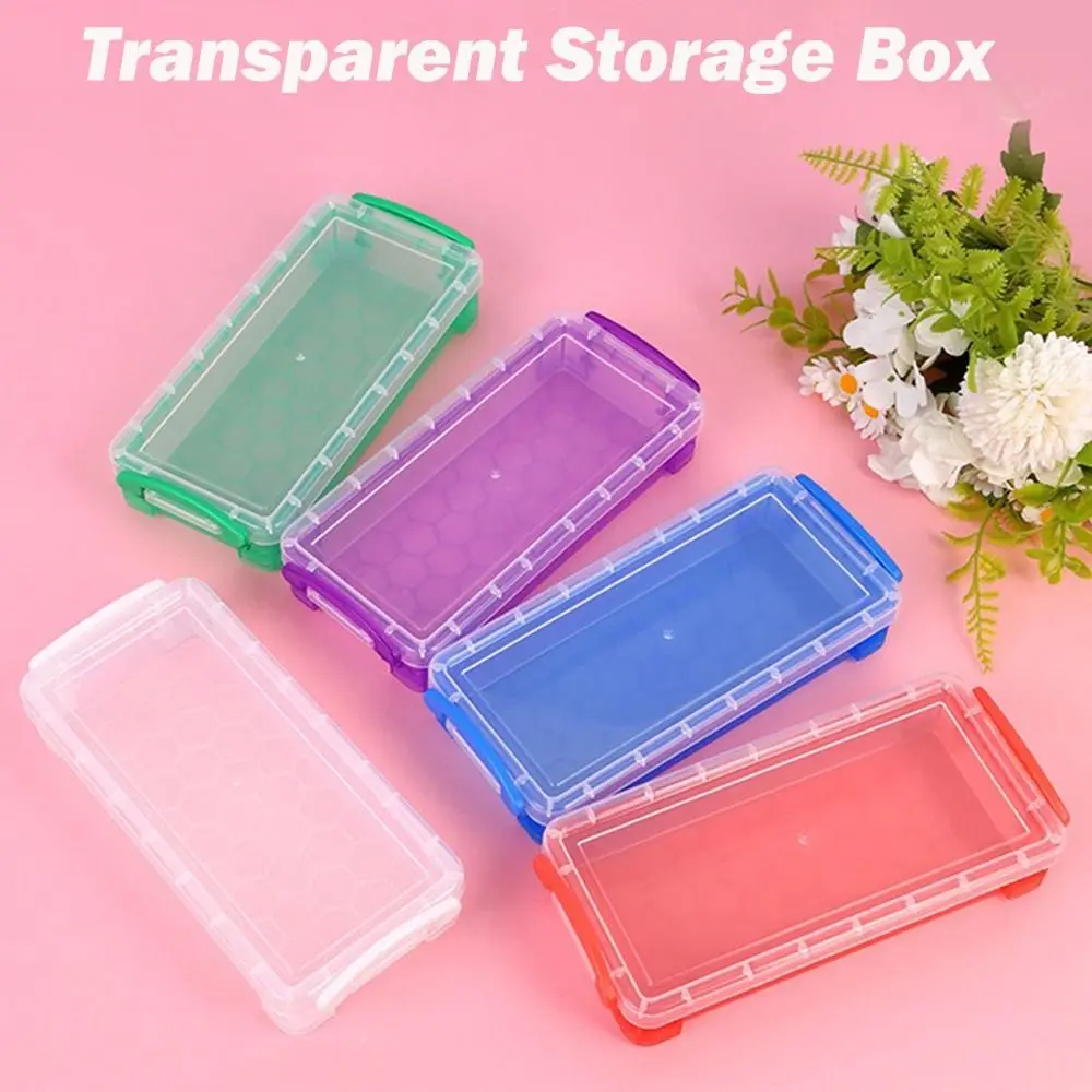 

New Transparent Pen Case Large Capacity Multifunctional Pen Box Plastic Pencils Case