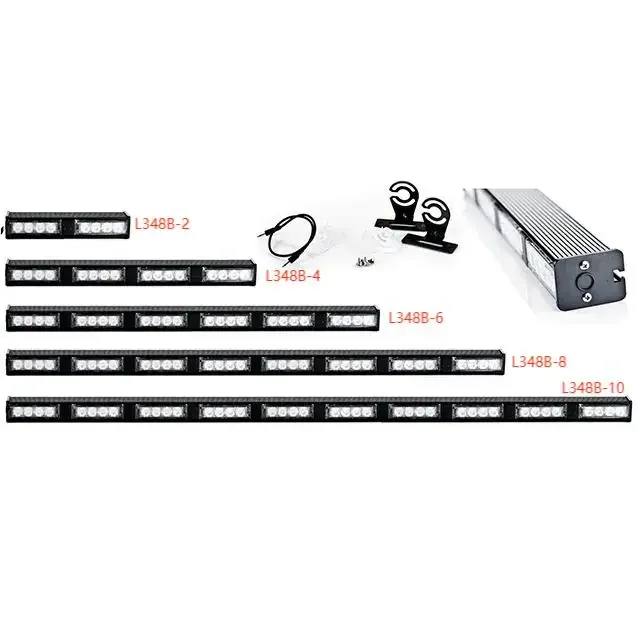 2026/32W LED traffic warning stick Traffic Advisor Light bar safety amber white red blue L348B-8