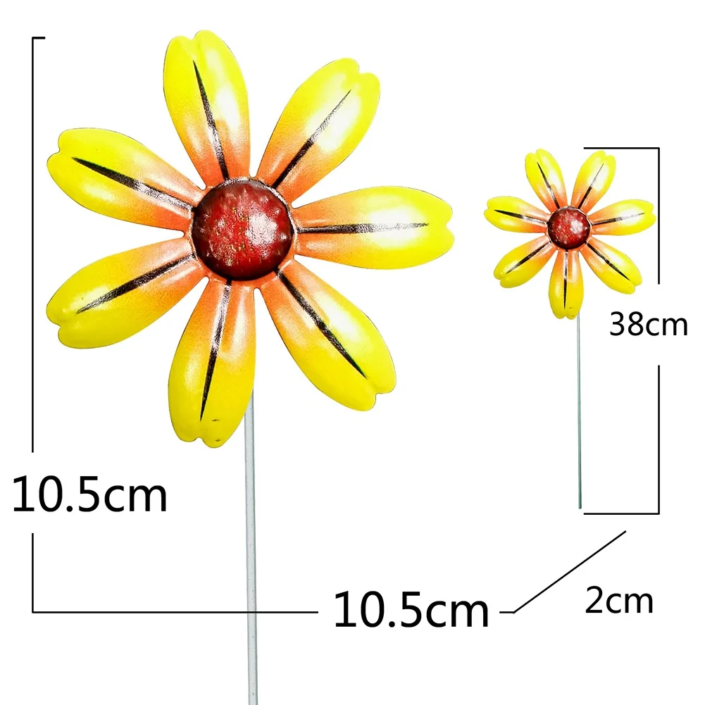 

Durable High Quality Iron Flower Stakes Garden Stakes 1PCS 38cm Long Indoor Displays Wrought Iron Flower Stakes