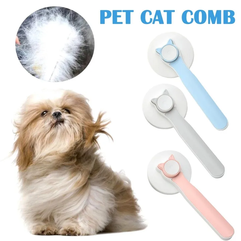Pet Brush Pet Comb Cat Dog  One click Hair Removal Needle Pet Needle
