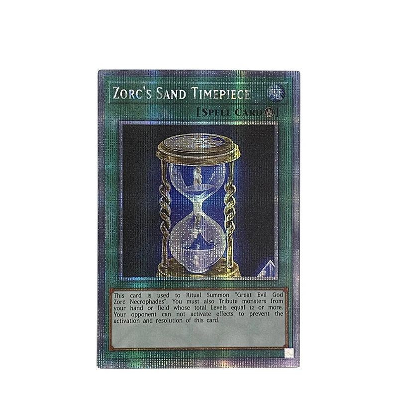 Yu-Gi-Oh PSER Great Evil God Zorc Necrophades/Zorc Sand Timepiece Collection Gift Toy Card（Not Original）