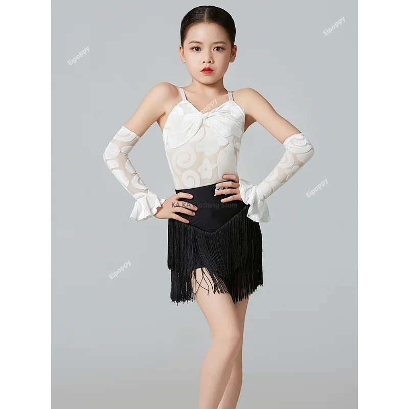 

Fringe Samba Salsa Latin Dance Costume Girls Cha Cha Tango Rumba Latin Dance Dress Kids Competition Ballroom Dance Dresses Child