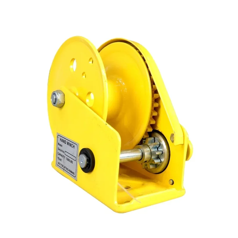 High Quality For Different Size Brake Hand Winch With Wire Rope Manual Brake Winch Lifting Winch