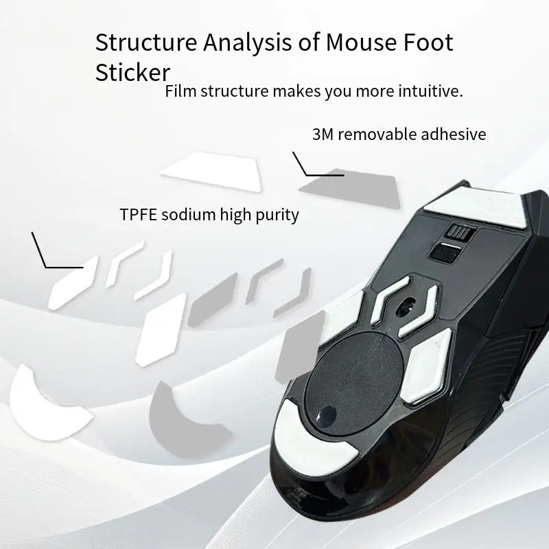 Mouse foot patch replacement Teflon Logitech g502 foot patch glass gpw second generation 3 anti-collapse ice version foot patch