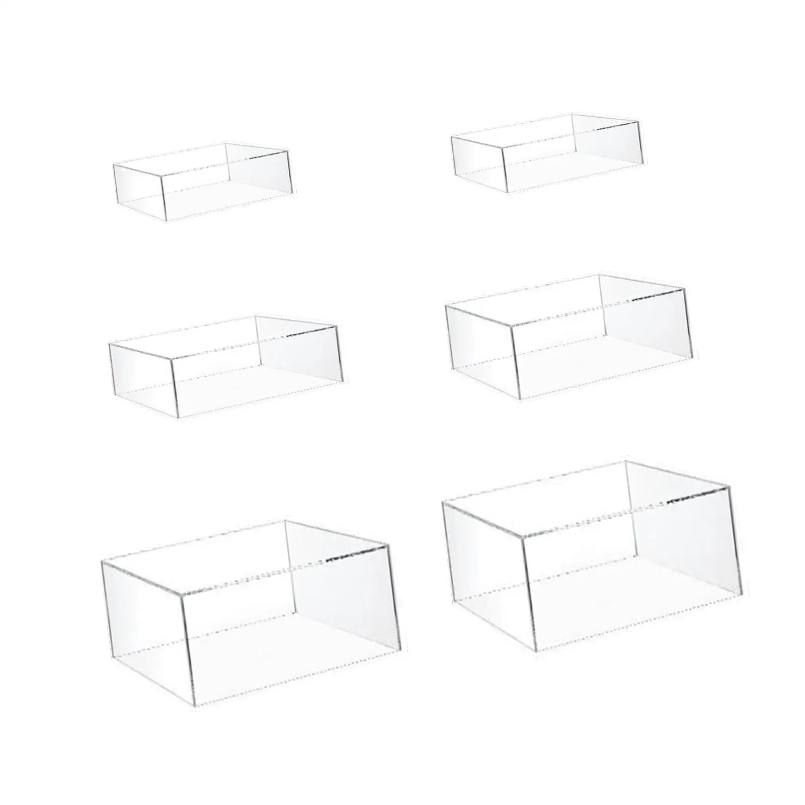 6 Pieces Acrylic Cupcake Stand,Dessert Bakery Stand Rack,Server Dessert Holder for Lipstick,Pastry,Anniversaries,Figurine