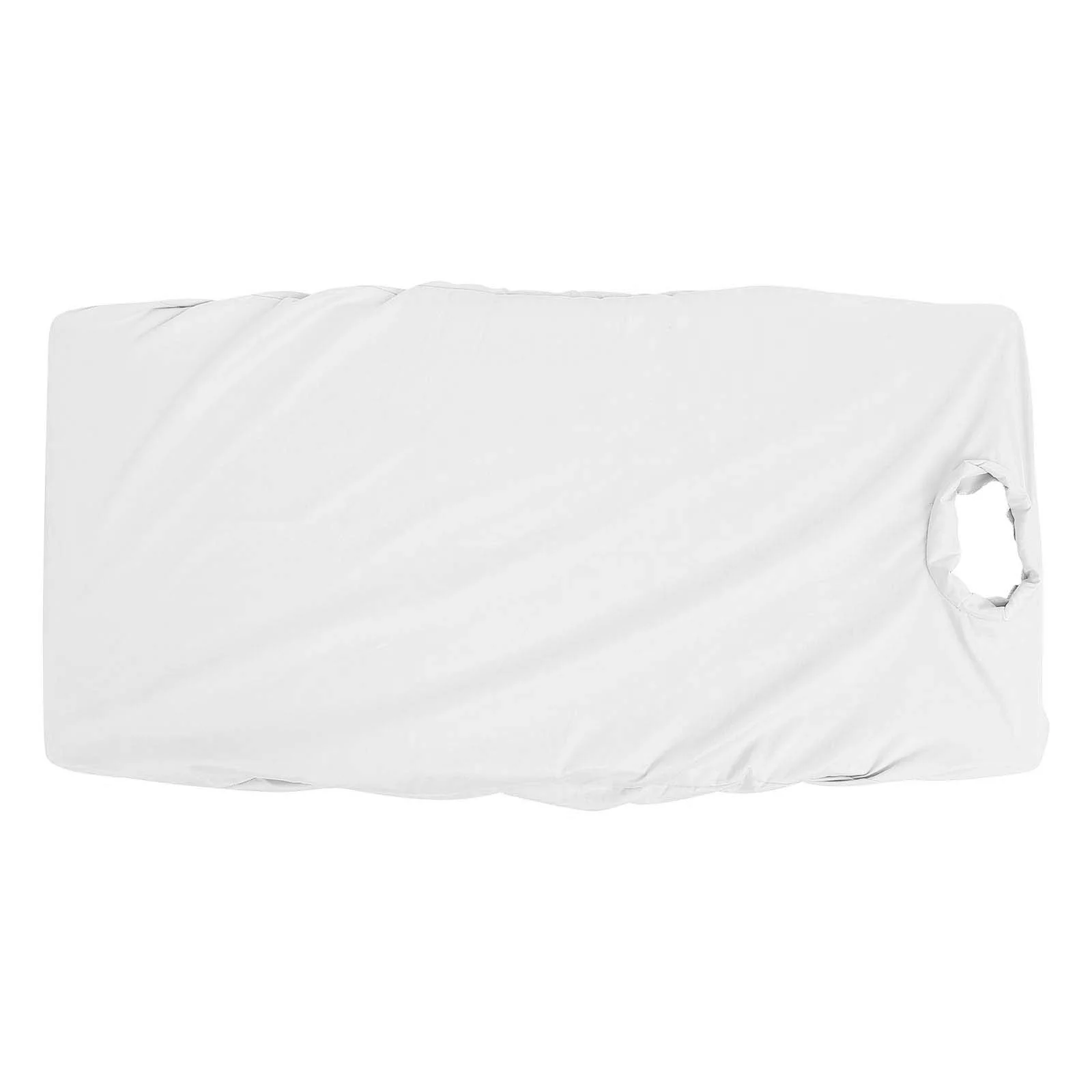 

Massage Bed Cover Wear-resistant Spa Couch Reusable White Blanket Accessory Face Hole Tablets