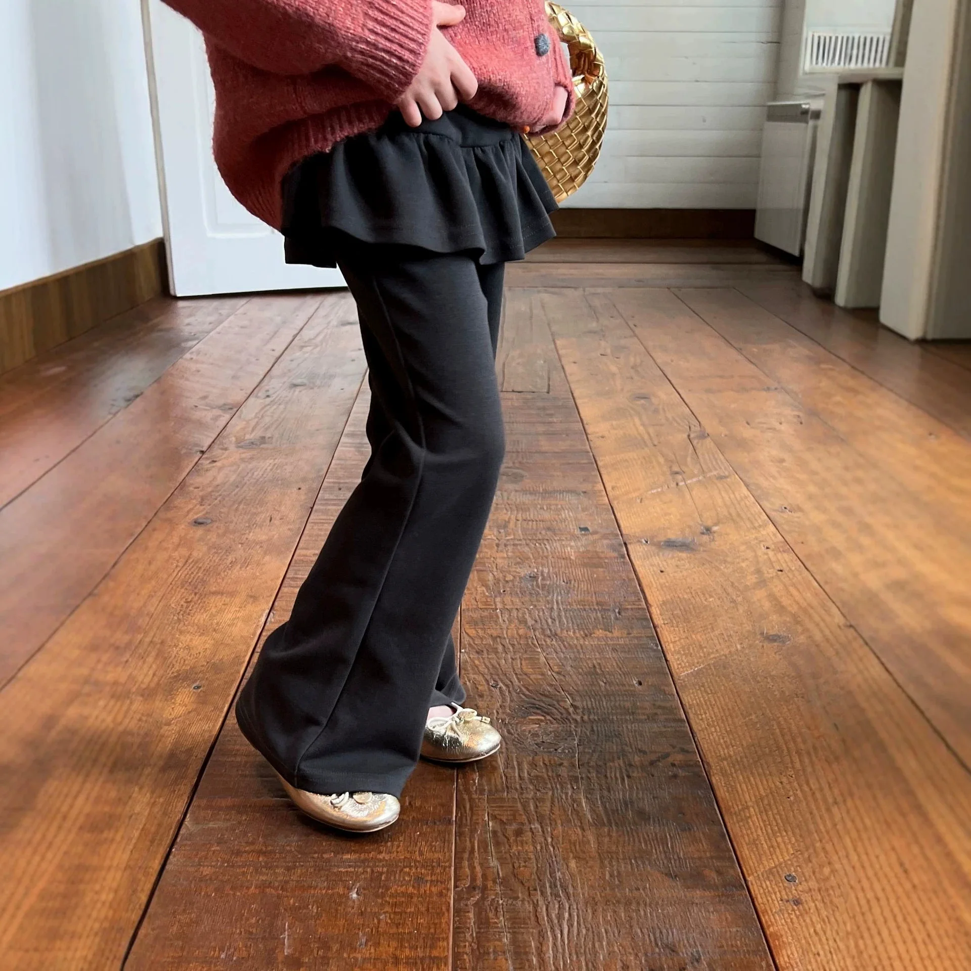 Girl Pants 2026 Spring and Autumn New Children's Clothing Korean Style Girl Baby Small Crowd Design Fart Curtain Bell Bottoms