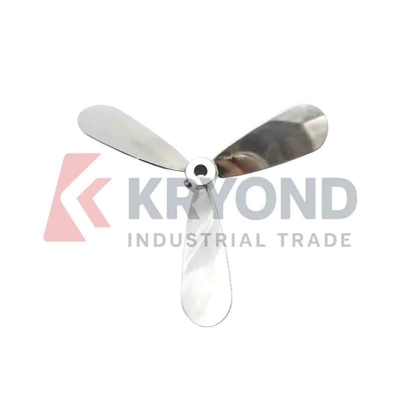 Stainless Steel Three Blade Impeller 250mm Diameter 16mm Hole 106mm Length Laboratory Stirrer Accessory Research Use Series Pack