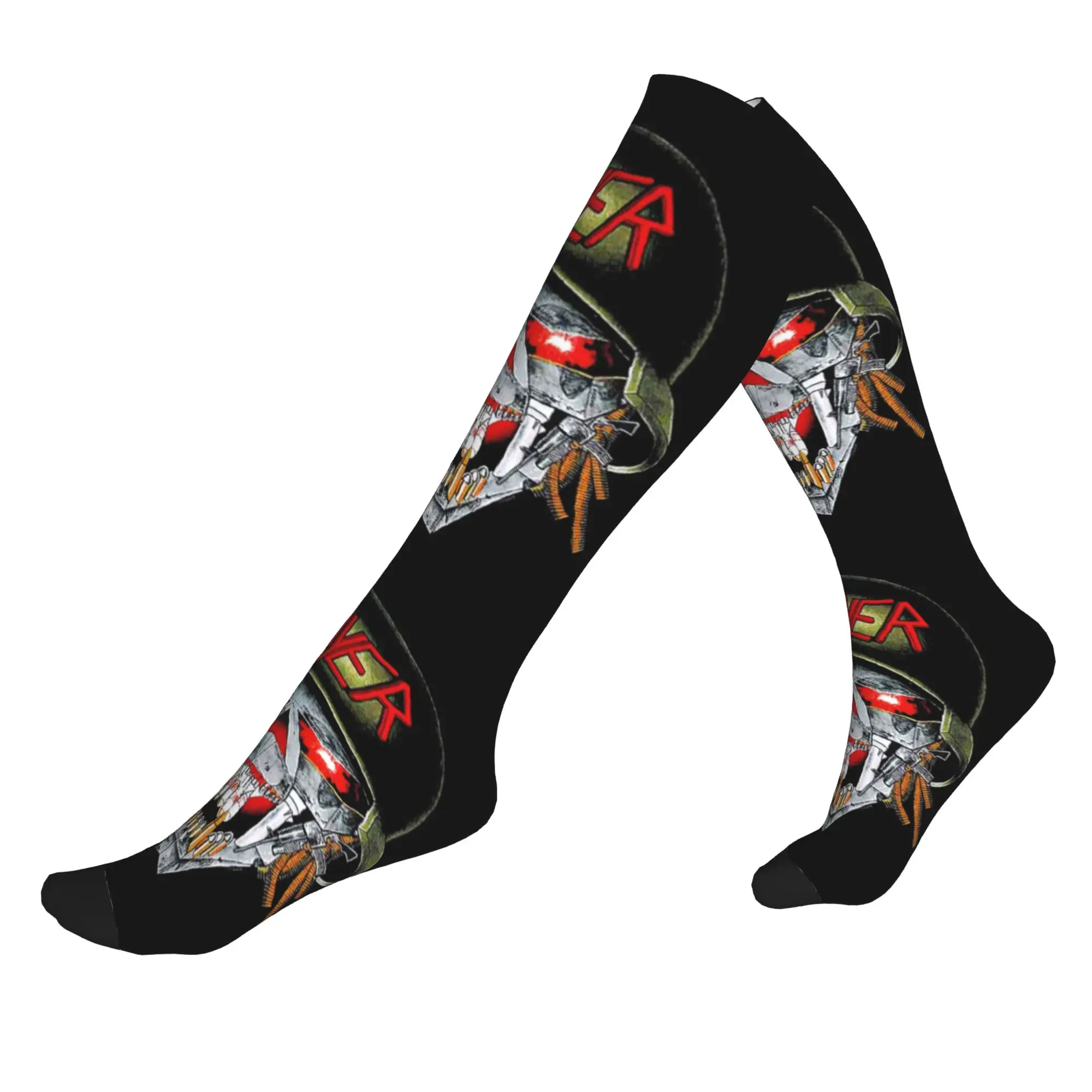 

Kawaii Men's Slayers Thrash Metal Band Dress Socks Unisex Breathbale Warm 3D Print Sports Compression Socks