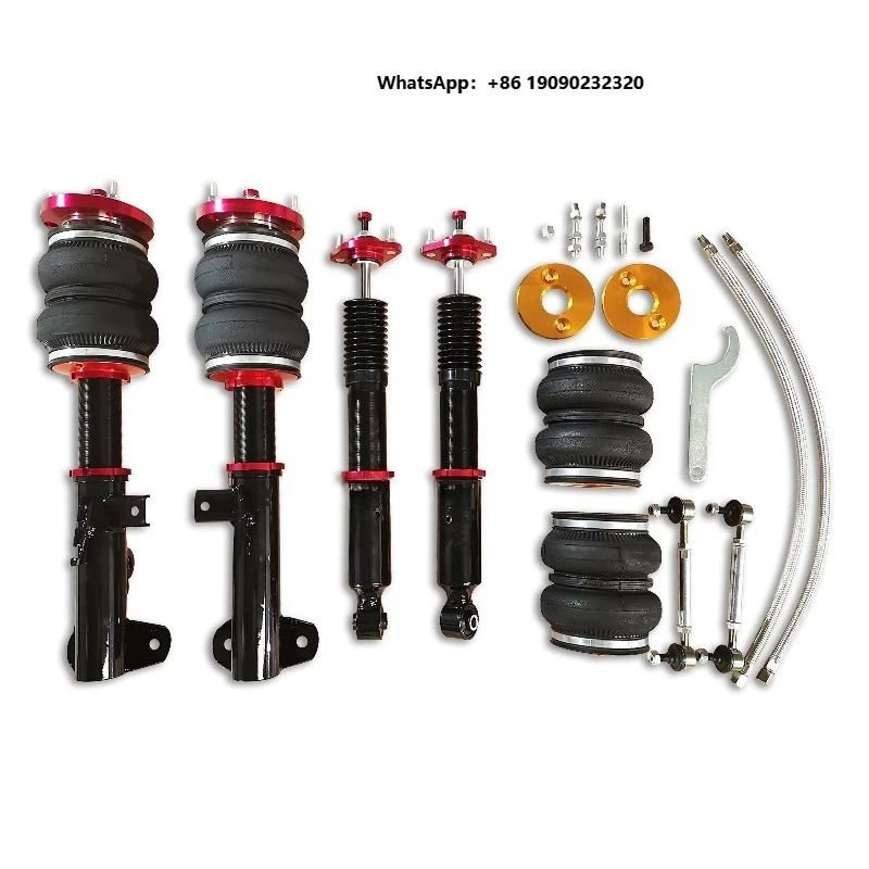 High Quality Coil Spring 30 Steps Adjustable Coilover Shock Absorber Air Suspension Kit  HZX