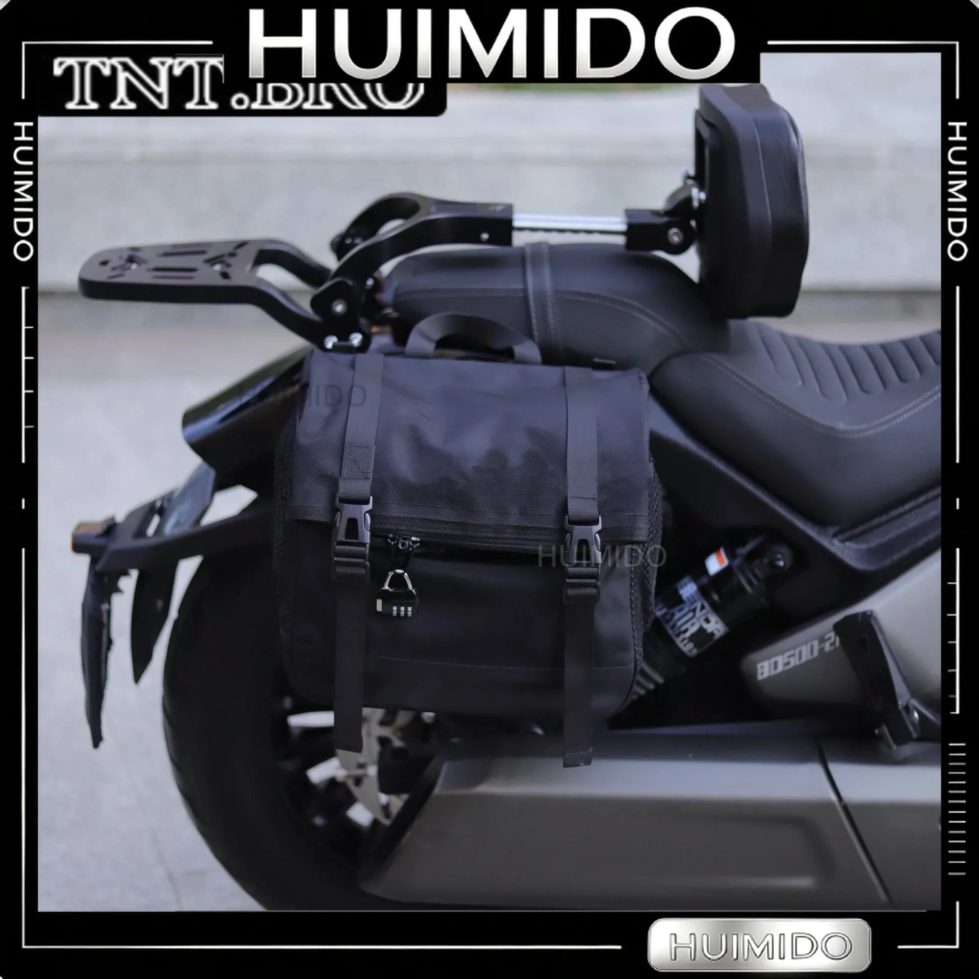 Black Flag 500 Gila 450/500 Greystone 250 Modified Folding Backrest Side Bag Leather Side Bag Canvas Bag