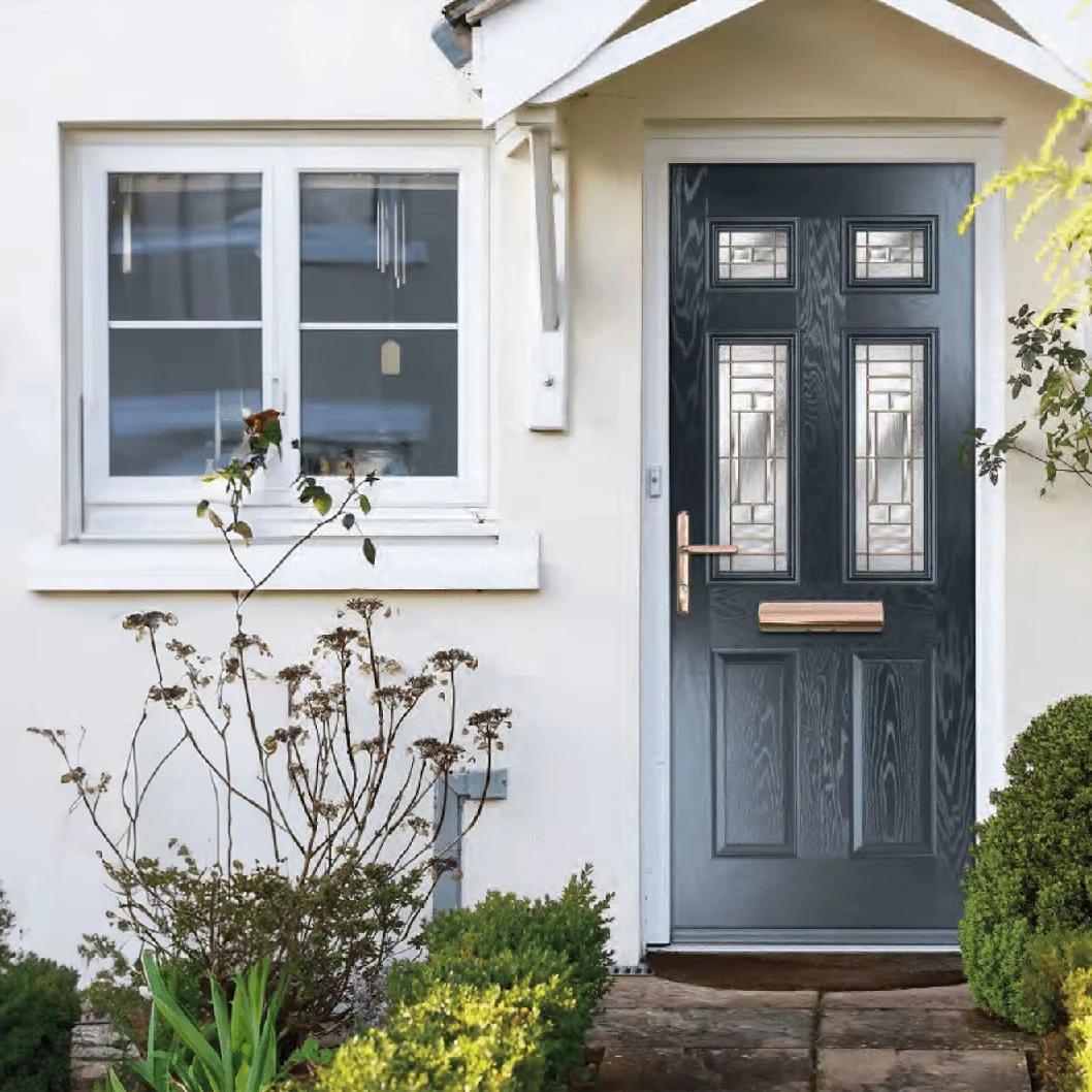 

Factory Hot-sale Entrance Door For Home Customized New Front Security Big Modern Villa House Solid Wood Door