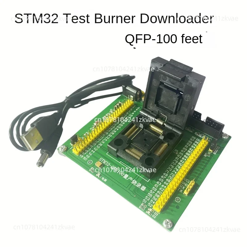 

STM32 Burner Mass Production Burning Programming Download Programming Block Burning Test Block Test Socket LQFP100