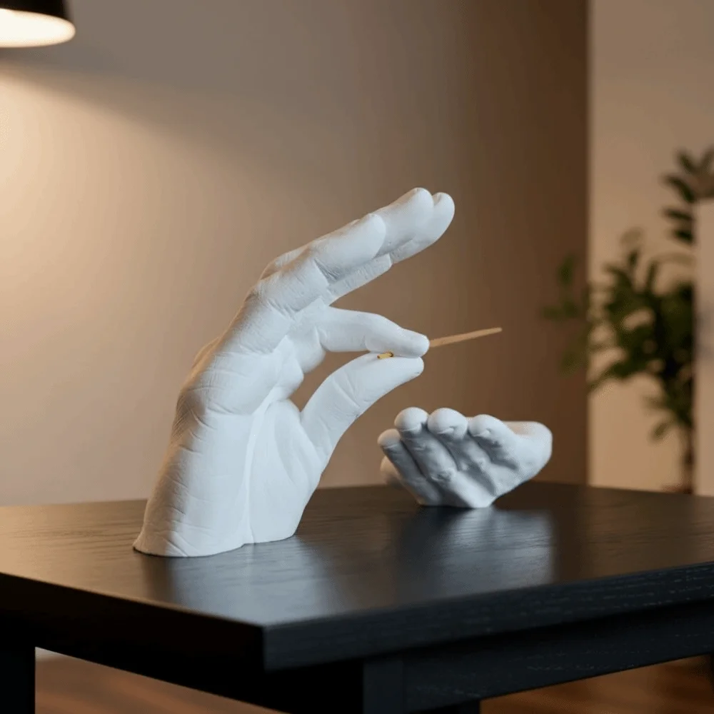 ที่วางธูปเรซิ่นรูปทรงใบปาล์ม ข - Incense Stick Holder บทวิจารณ์และราคา