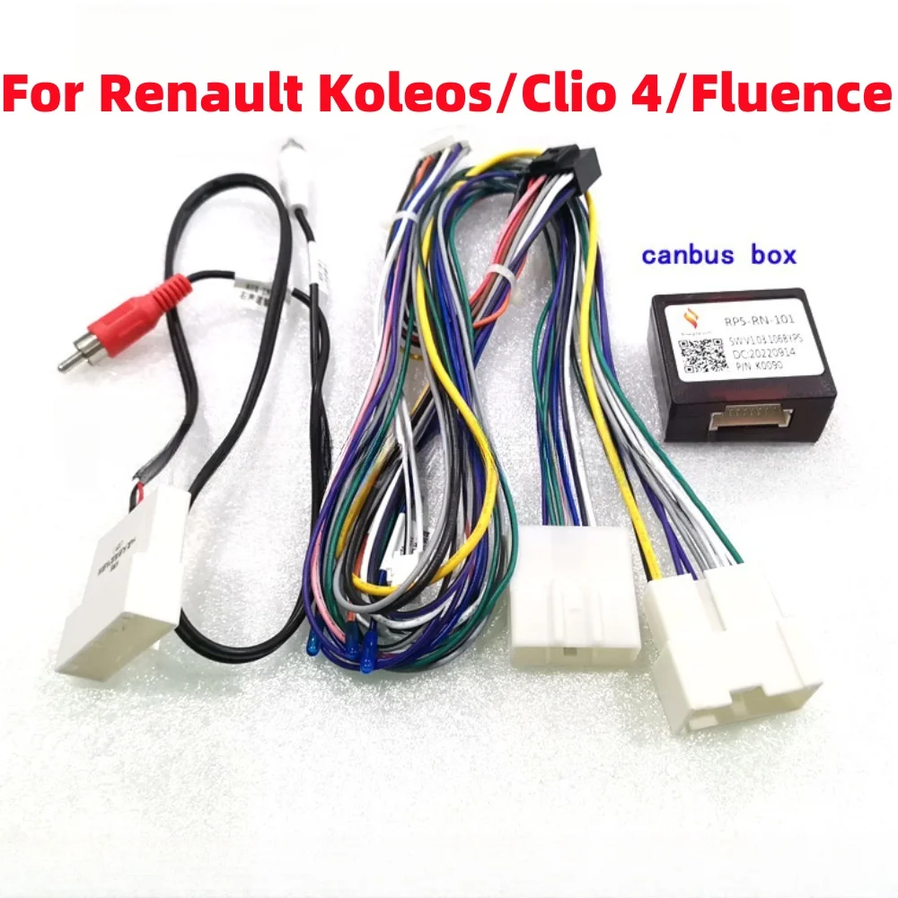 

Простая коробка Canbus RP5-RN-101 для Renault Koleos 2013-2015/Clio 4 2014/Fluence Android 2 Din GPS радио автомобильный 16-контактный кабель питания