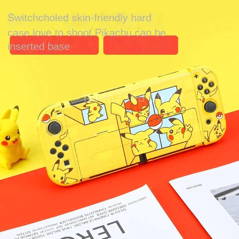 Pokemon Pikachu Cute Protective Case for Nintendo Switch OLED Cover Skin Shell Anti-Shock for Switch Console OLED NS Accessories