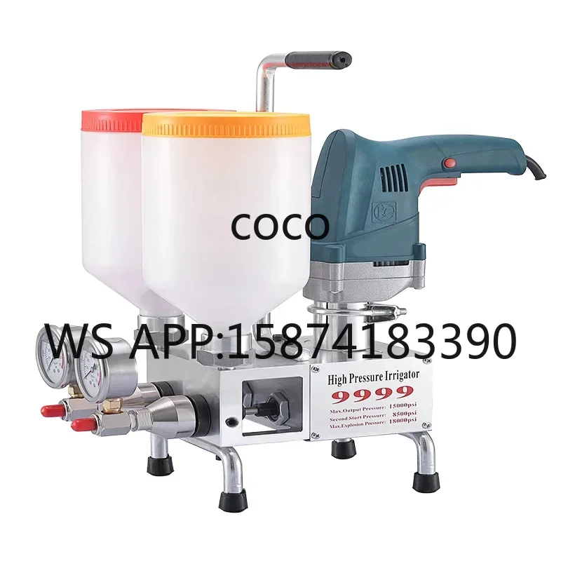 Waterproof Leak Repair Grouting Machine, High Pressure Injection Pump for Polyurethane & Epoxy Resin Grout
