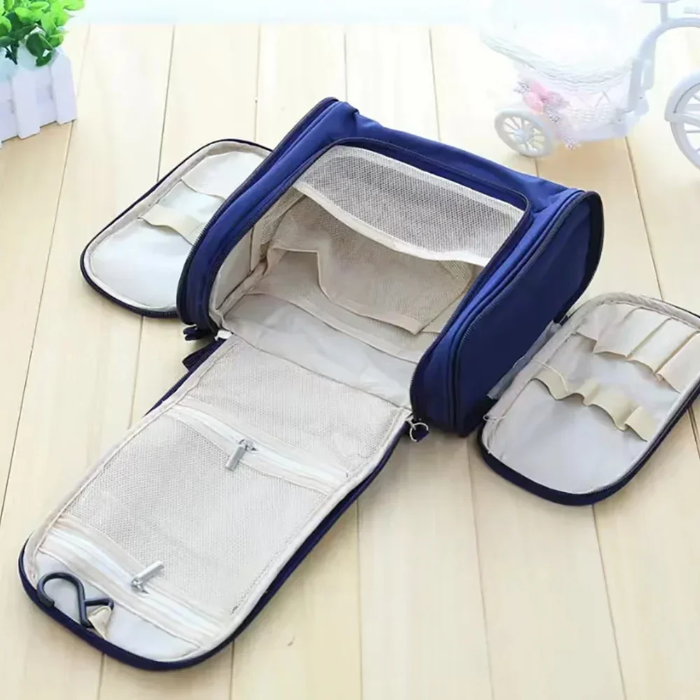 Travel Makeup Bag Washing Toiletry Kits Storage Bags Darkblue Color Hanging Cosmetic Organizer Bags love letter Pattern Series