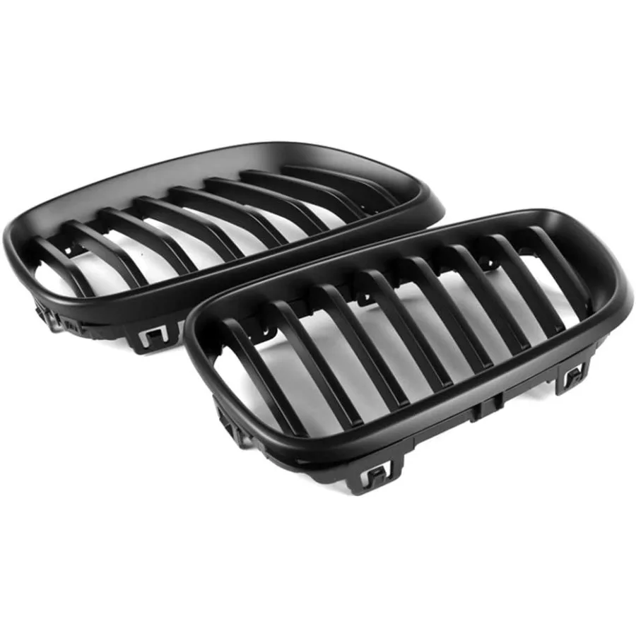 شبكة الكلى الأمامية لسيارات BMW 2 Series F22 F23 F87 M2 220i 228i 235i 20142018 موديل أسود غير لامع بديل عالي الجودة #5