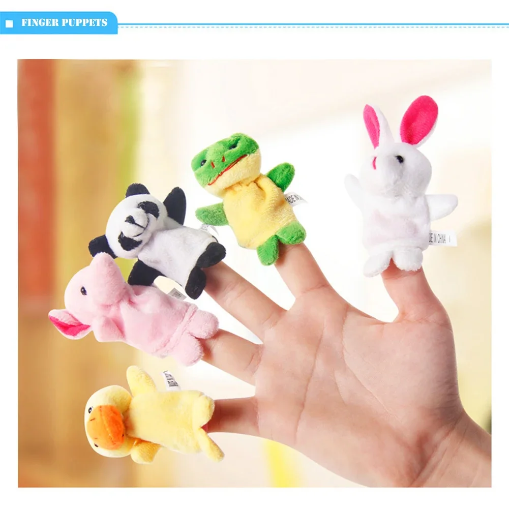 10 PCS/set plush toy gifts cartoon animal finger puppets baby plush toys children cute children plush toys baby favorite dolls