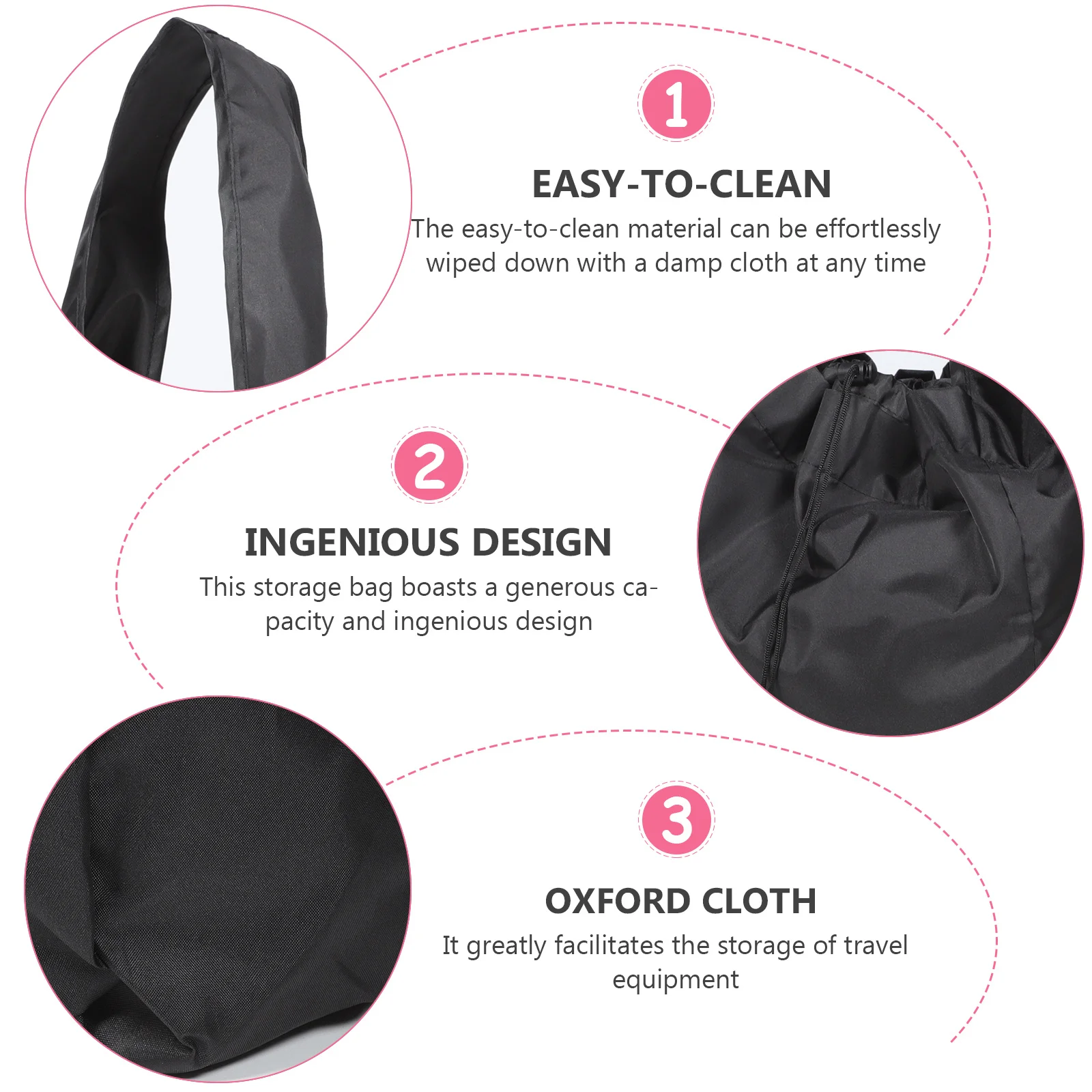 Stroller Storage Bag Travel Cover Large Capacity Dirtproof Stroller Travel Bag for Airplane Car Seat Storage Organizer