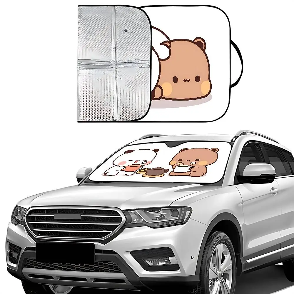 Bonitas cortinas parasol para coche b-bubu-dudu, 130x70cm, cubierta para parabrisas, protección UV, accesorios para visera de coche