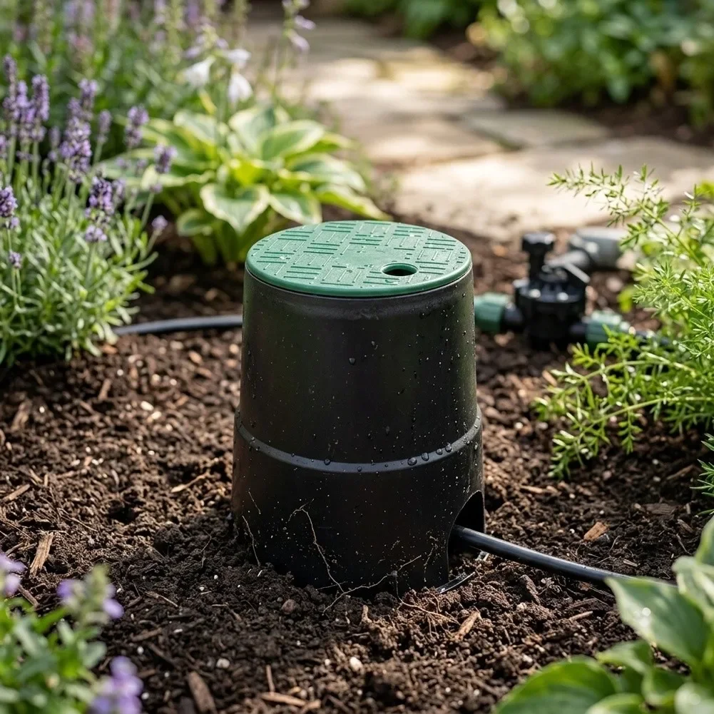 12-inch Valve Box Lid Visibility In Landscape Irrigation Accessories For Gardens Weather Resistant Simple Removal