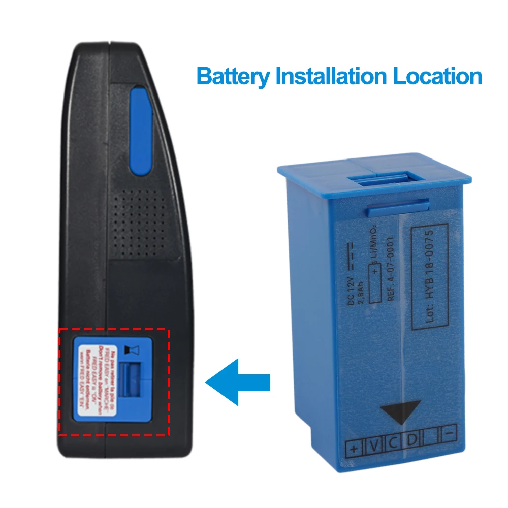 12V 2,8Ah 4-07-0001 HYB 18-0075 Ersatzakku für FRED easy Life AED-Defibrillator HYB15-0040 FA12-06466 HYB-140-0023 – Detail 5