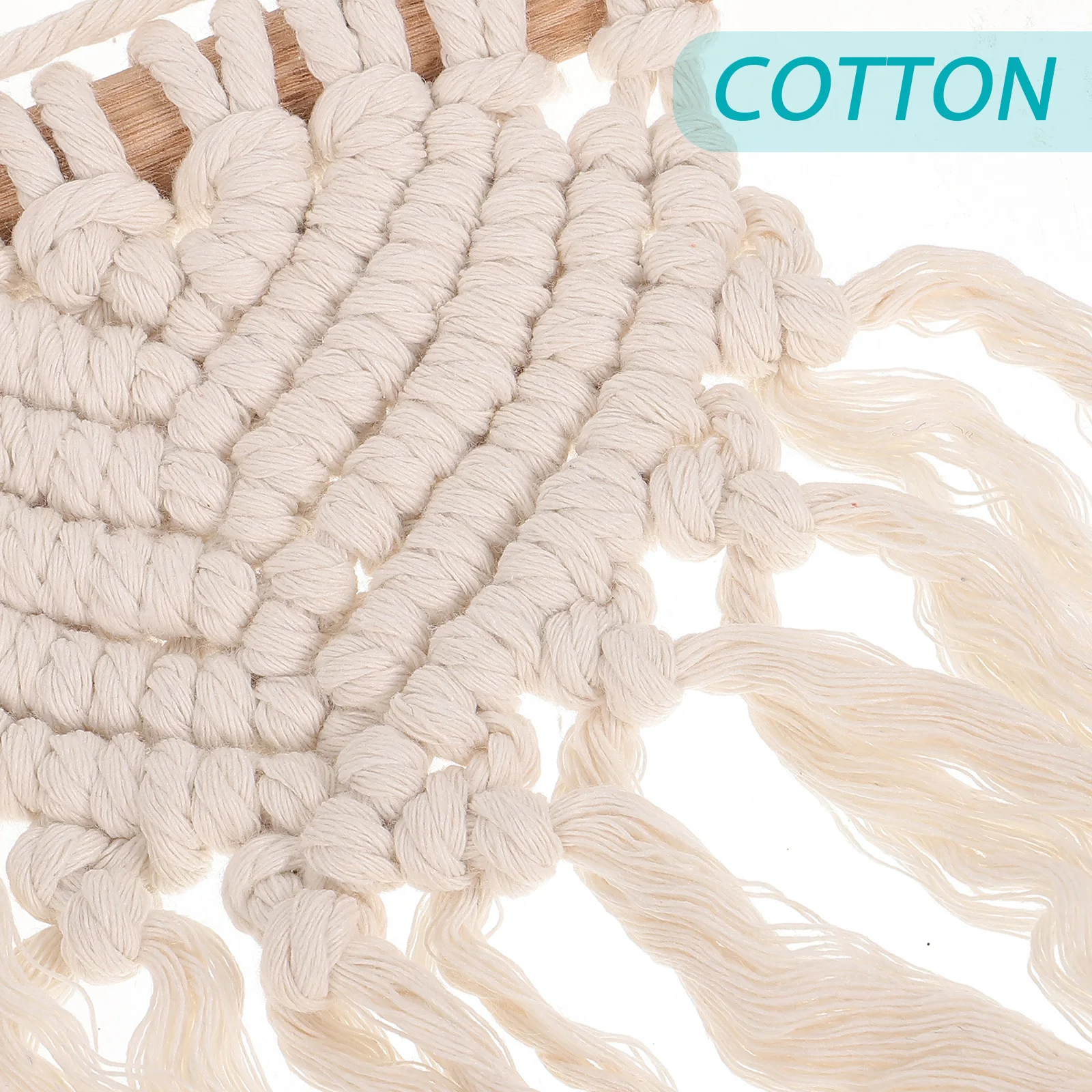 

Leaf Shaped Tassel Pendant Wall Hanging Decor Hand-Woven Pendant For Home Bedroom Living Room Weaving Adorn Wall