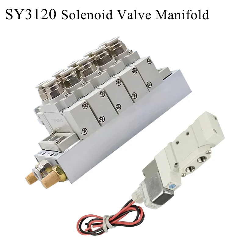 SY3120-4LZD-M5 SY3120-5LZD-M5 Solenoid Valve Combination Manifold Stations Single Electronically Controll Cylinder Control Valve
