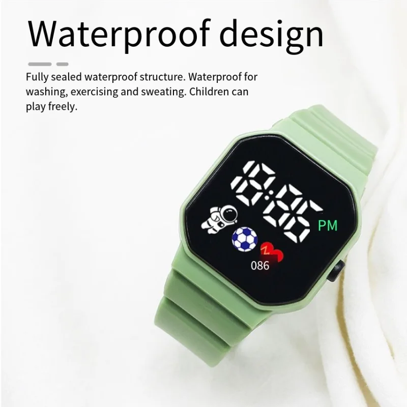 

Модные детские часы, светодиодные цифровые детские водонепроницаемые часы, силиконовые электронные наручные часы с героями мультфильмов, спортивные часы, подарки для детей