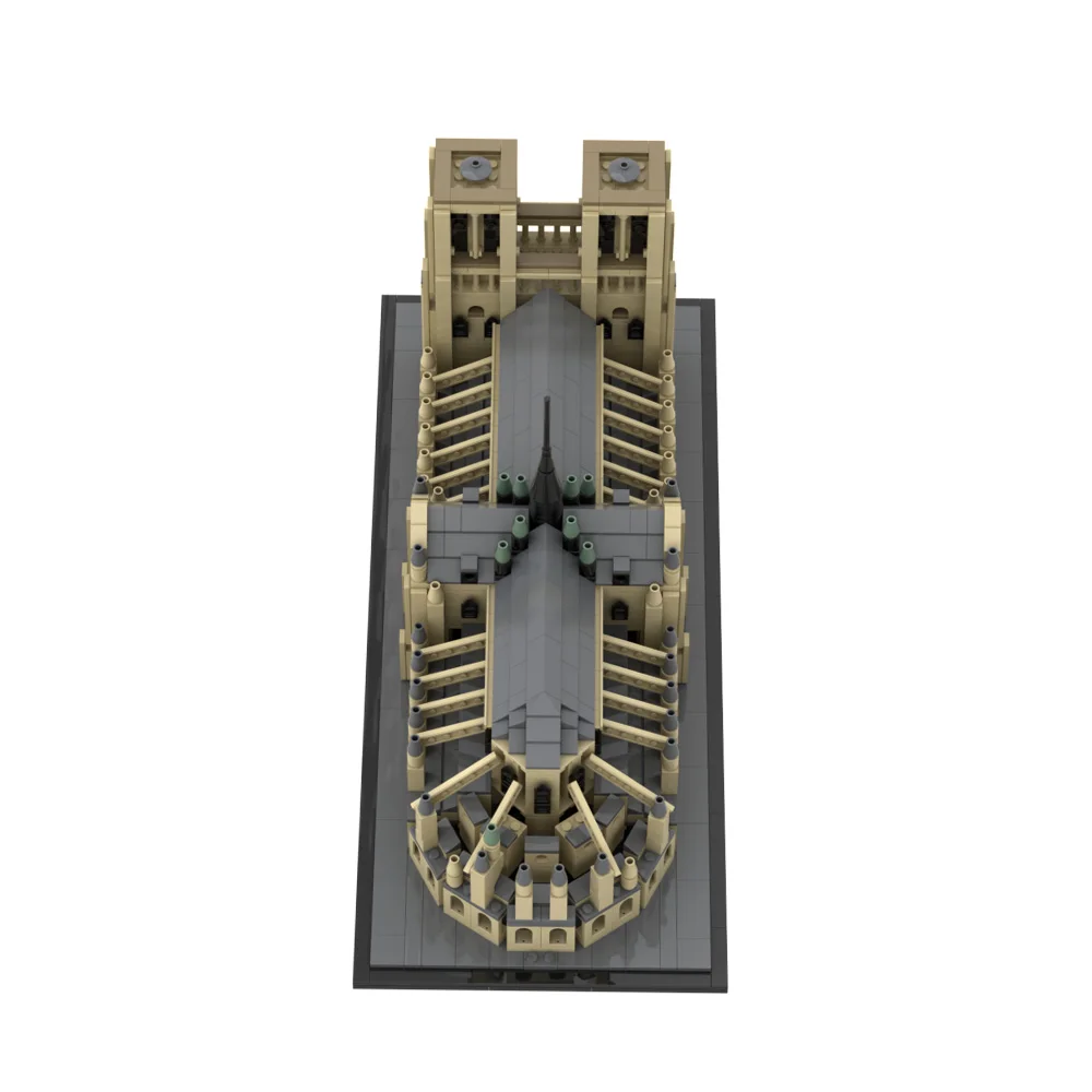 Notre Dame Cathedral Model Building Blocks Compatible with Empire State Building Gothic Architecture Bricks Toy