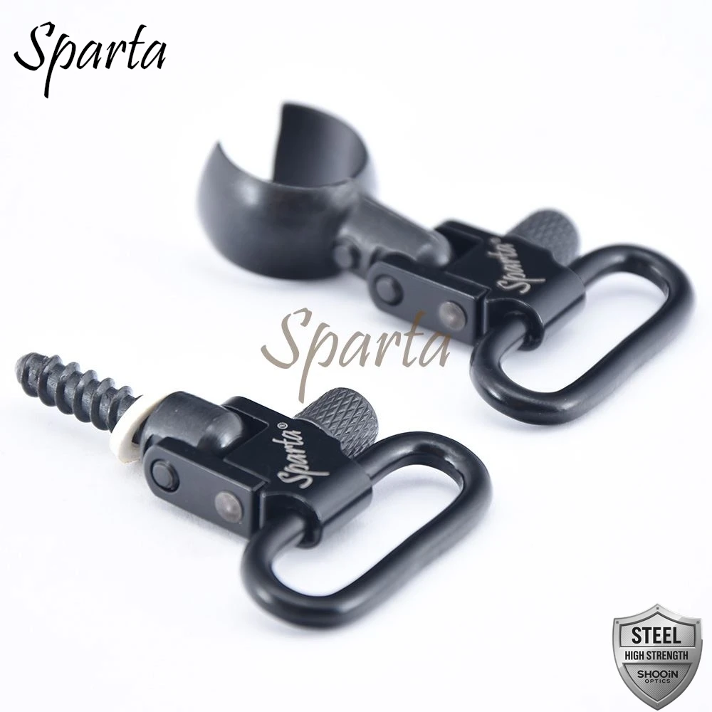 

Вертлюги для строп Sparta. Трубчатый обруч .800– .850 дюймов (20,32–21,59 мм). Для большинства 12-метровых дробовиков. 1-дюймовый плечевой ремень SSS-15932