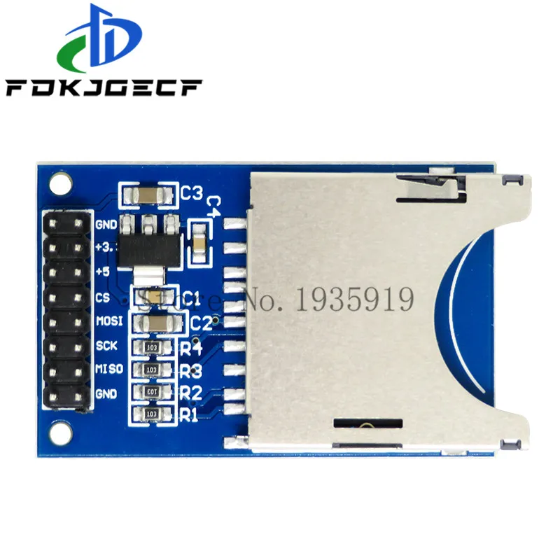 Picture 3: Reading and Writing Module SD Card Module Slot Socket Reader ARM MCU for arduino DIY Starter Kit