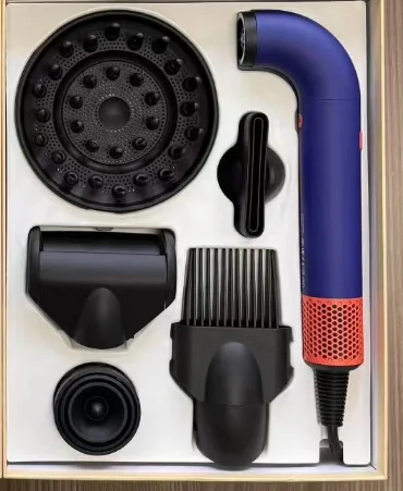 New High Speed Negative Ion Hair Dryer with Bend Tube Nozzle Quick Drying for Household Travel hairdryer home appliance 5 in 1
